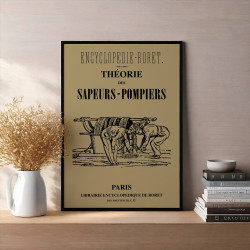 Affiche "Encyclopédie RORET" - Théorie des Sapeurs-Pompiers