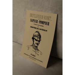 Affiche "Encylopédie RORET" - Sapeur-pompier