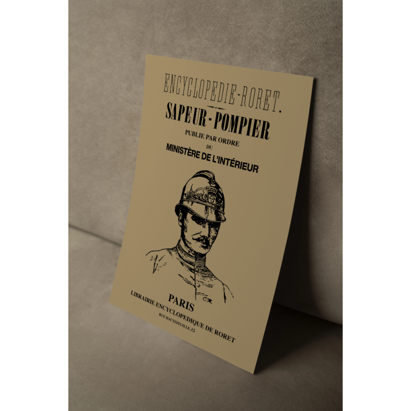 Affiche "Encylopédie RORET" - Sapeur-pompier