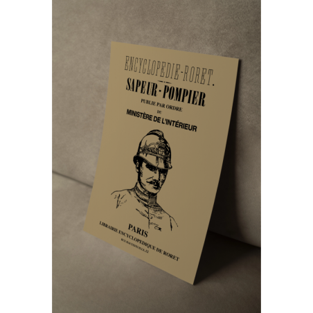 Affiche "Encylopédie RORET" - Sapeur-pompier