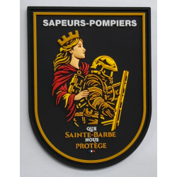 Ecusson PVC exclusif - Série limitée n°8 "Que Sainte-Barbe nous protège"