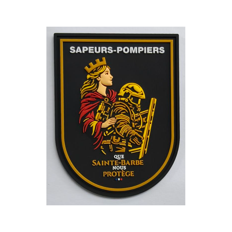 Ecusson PVC exclusif - Série limitée n°8 "Que Sainte-Barbe nous protège"
