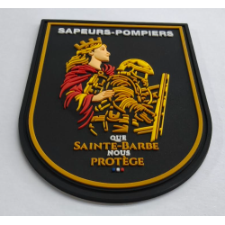 Ecusson PVC exclusif - Série limitée n°8 "Que Sainte-Barbe nous protège"